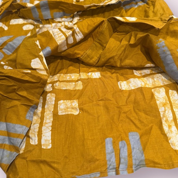 Global Mamas Mustard Yellow and White Sleeveless Dress Size Small - Picture 6 of 11